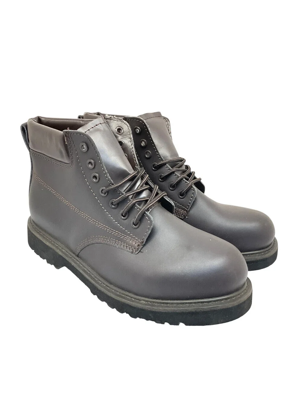 Unbranded Men's 6” Casual Work Boots SN1936W Brown-Leather Size 12M